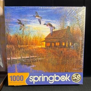 Springbok‎ 1000-Piece Puzzle - Autumn Cabin Scene